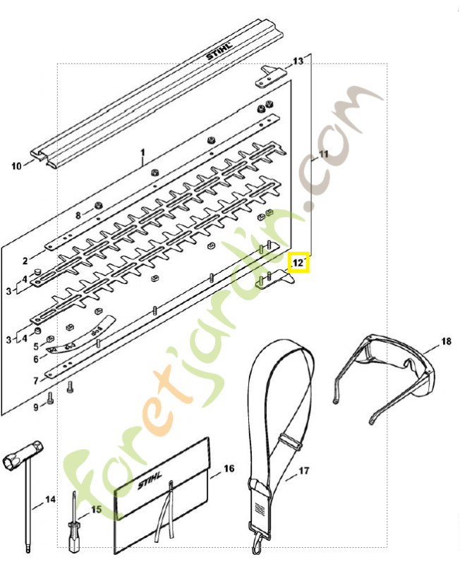 Pièce de protection 4230-790-9800. Pièce de rechange Sithl / Vicking