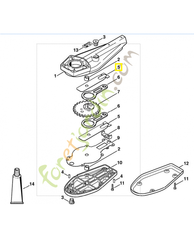 Tôle de butée 4230-642-4800. Pièce de rechange Sithl Tôle de butée 4230-642-4800. Pièce de rechange Sithl