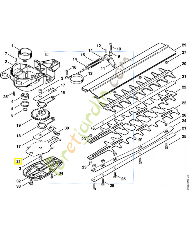 Joint couvercle du réducteur 4226-649-0300. Pièce de rechange Sithl 