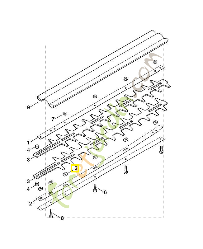 Pièces coulissantes 4226-648-6700 stihl. Pièce de rechange Sithl / Vicking