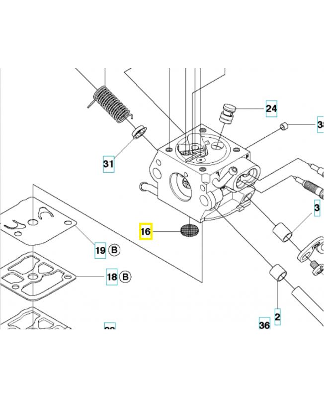 Filtre carburateur référence 503535701