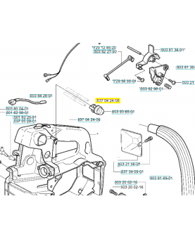 Durite 537042408. Pièce de rechange Husqvarna