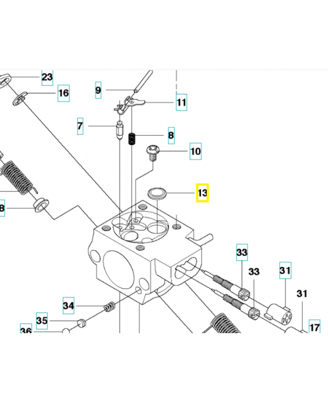 Bouchon 505056201. Pièce de rechange Husqvarna Bouchon 505056201. Pièce de rechange Husqvarna