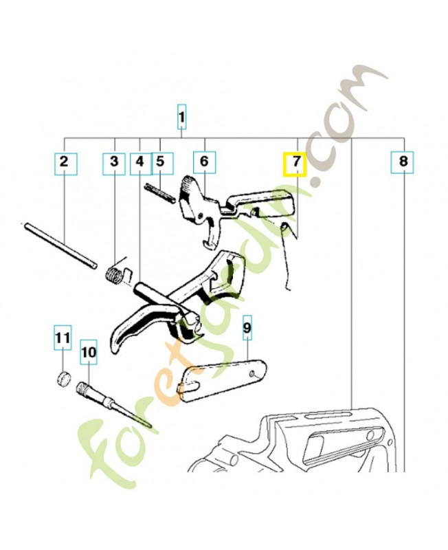 Ressort 503786301. Pièce de rechange Husqvarna Ressort 503786301. Pièce de rechange Husqvarna