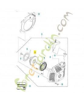 Poulie de lanceur husqvarna ref. 579427901 remplace référence 504597101
