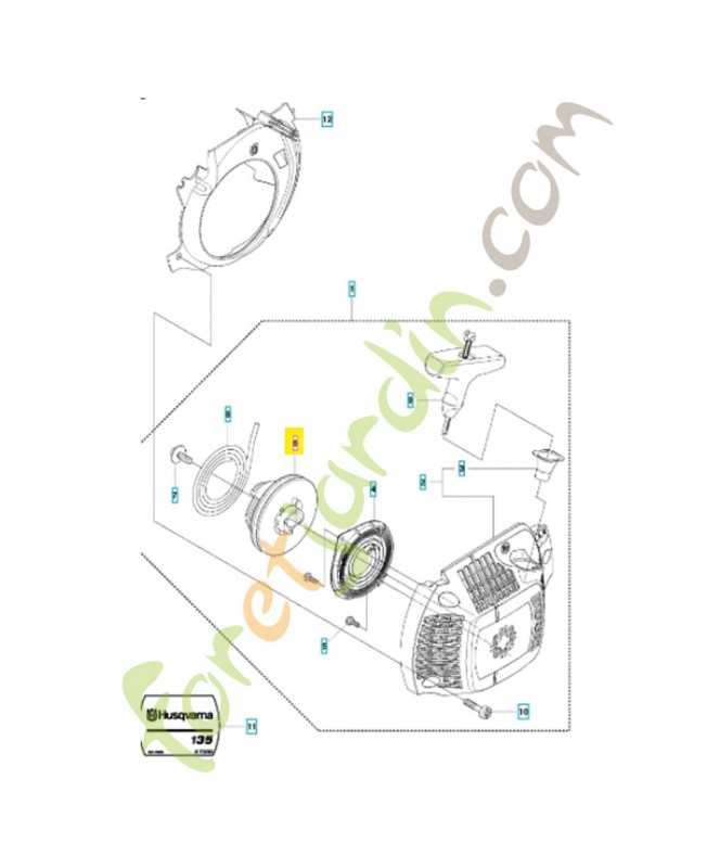 Poulie de lanceur husqvarna ref. 579427901 remplace référence 504597101