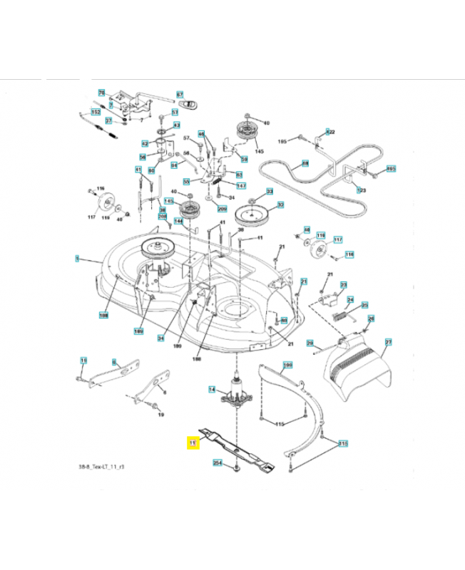 Lame standard référence 581116302 REMPLACE 532192555 , 532193957 et 581116301 Lame standard référence 581116302 REMPLACE 532192555 , 532193957 et 581116301