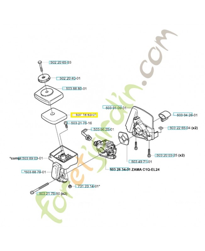 Filtre a air 537186301 husqvarna