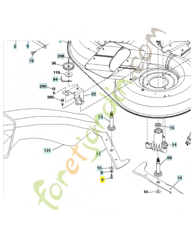 Boulon 583116901 husqvarna