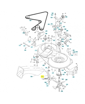 Lame gauche 532186385. Pièce de rechange Husqvarna