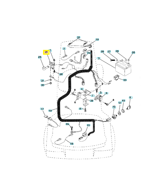Solénoïde 532146154. Pièce de rechange Husqvarna