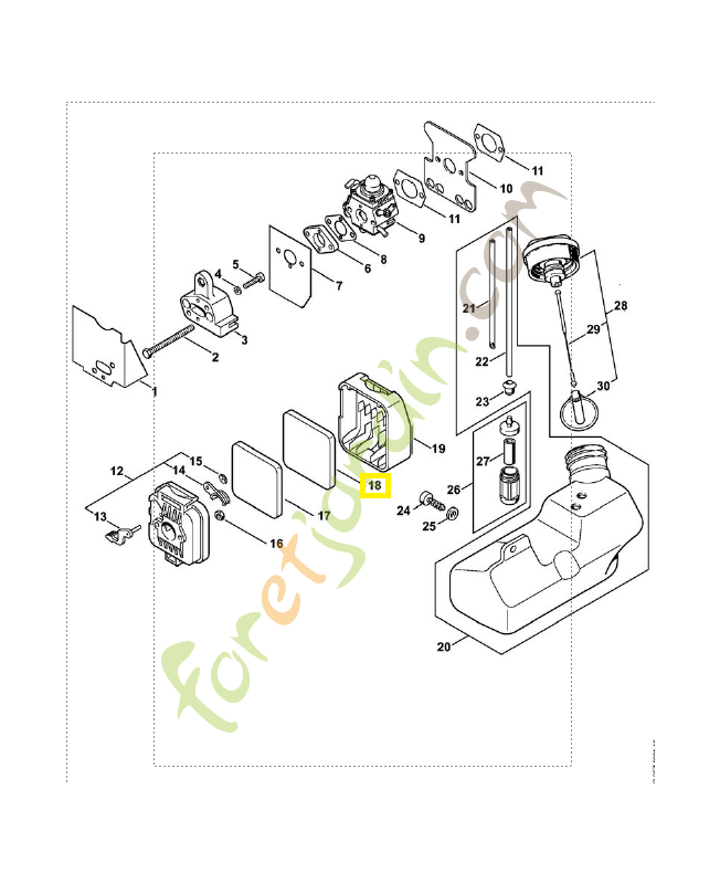 Prefiltre a air. Pièce de rechange Sithl / Vicking référence 4137-124-1500 Prefiltre a air. Pièce de rechange Sithl / Vicking référence 4137-124-1500