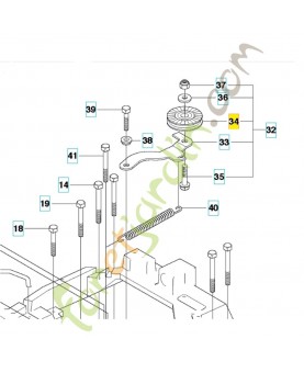 Poulie 506946901. Pièce de rechange Husqvarna