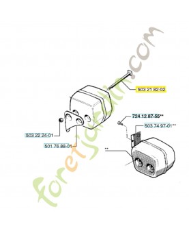 Vis 503218202. Pièce de rechange Husqvarna