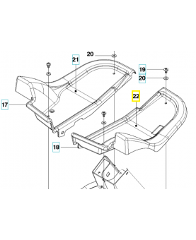 Couvercle 535445902. Pièce de rechange Husqvarna