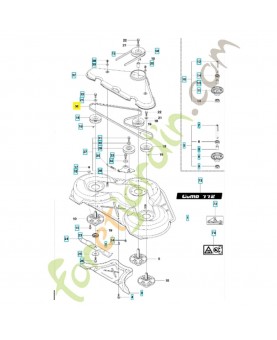 courroie 593806401. Pièce détachée Husqvarna référence 593806401