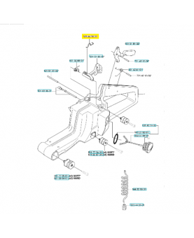 Levier 503445801. Pièce de rechange Husqvarna