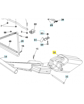 Obturateur 532428683. Pièce de rechange Husqvarna