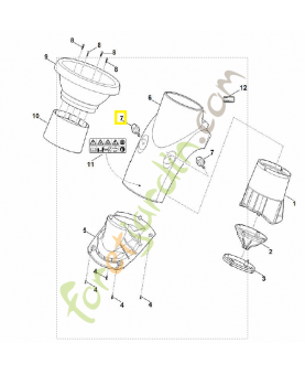 Vis de fermeture 6008-700-2301. Pièce de rechange Sithl / Vicking