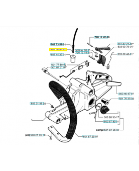 Durite 581756102. Pièce de rechange Husqvarna