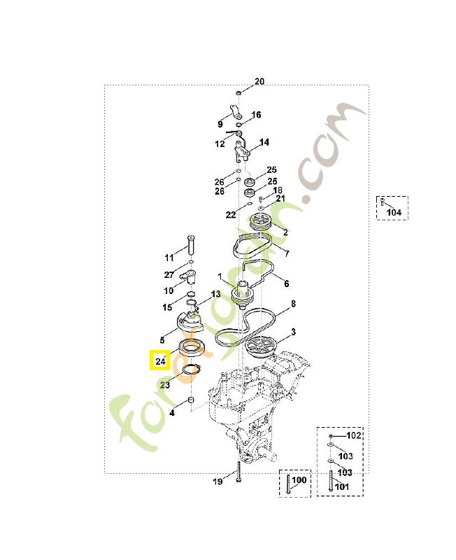 Roulement rainure a billes Roulement rainure a billes 9503-003-5906. Pièce de rechange Sithl 
