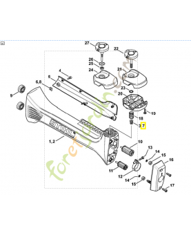 Insert fileté m8x16,4 9799-003-0500. Pièce détachée Stihl / Vicking