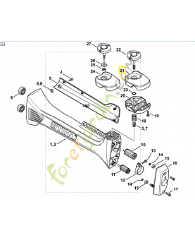 Élément de serrage 4147-791-0904. Pièce détachée Stihl / Vicking