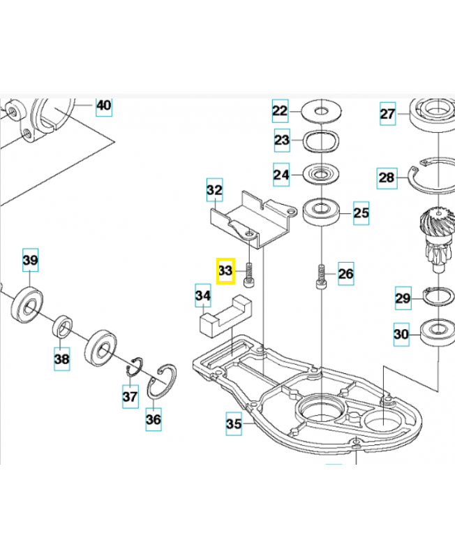 Vis m5 x 14 725528755. Pièce de rechange Husqvarna