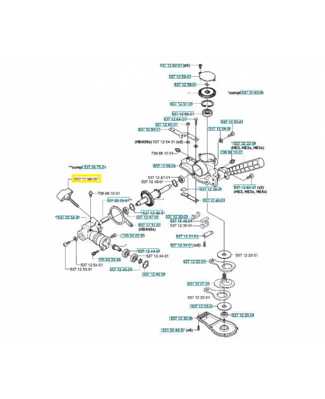 Vis a garrot 537179801. Pièce de rechange Husqvarna