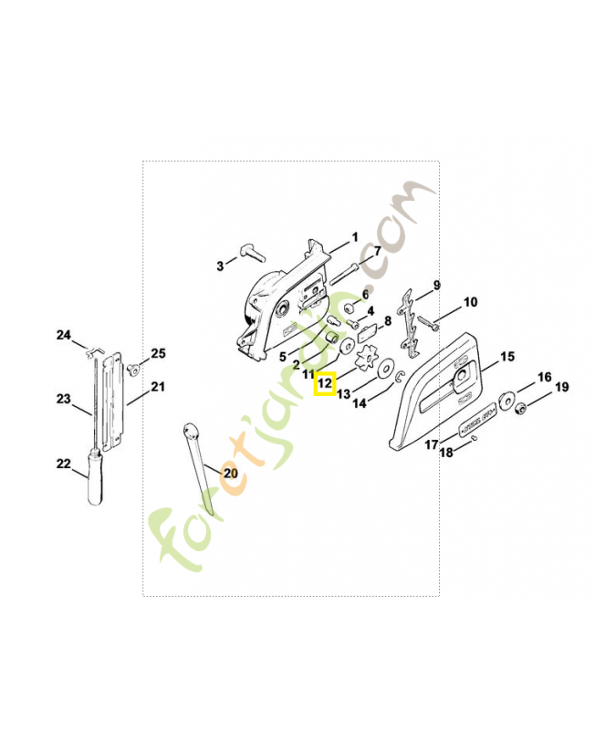 Pignon 1206-642-1301. Pièce détachée Stihl Pignon 1206-642-1301. Pièce détachée Stihl