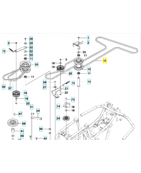 Courroie 589531401 husqvarna
