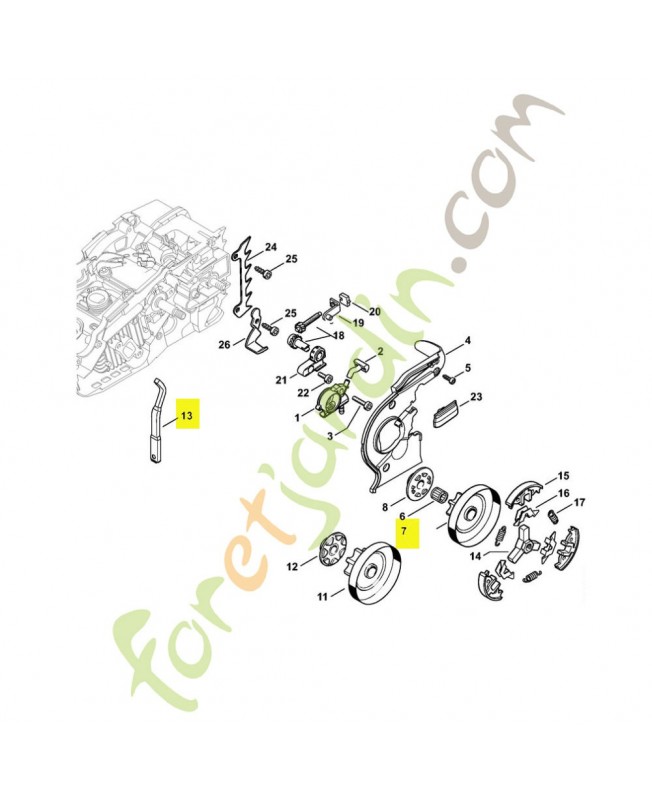 Pignon 3/8 picco 6 dents stihl ref. 1137-640-2005  Remplace référence 1137-640-2015