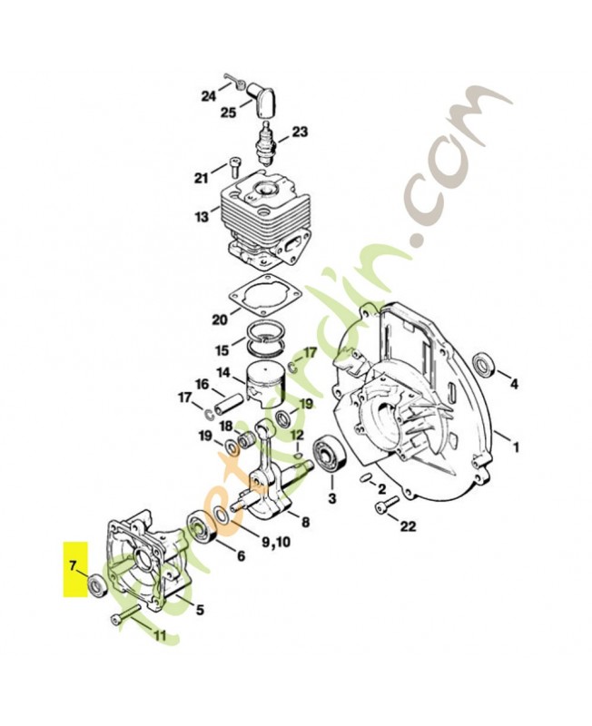 Joint spy 12x22x5 Stihl réf. 9640-003-1195