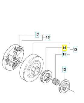 Pignon de chaine référence 501457402 husqvarna