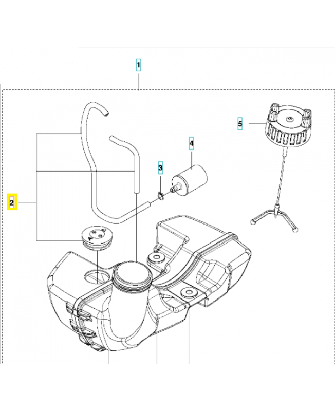 tuyau Husqvarna ref. 577509903