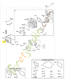 797421 Cache culbuteur 0003-000-2417. Pièce de rechange pour moteur thermique Briggs et Straton