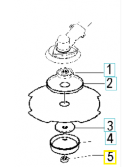 Écrou 538240481. Pièce de rechange Husqvarna