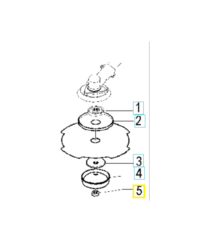 Écrou 538240481. Pièce de rechange Husqvarna
