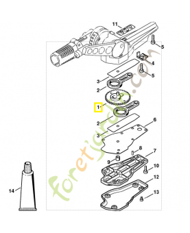 Pignon 4230-640-7503 stihl. Pièce de rechange Sithl  Remplace référence 4230-640-7502