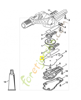 Tôle de butée 4230-642-4801. Pièce de rechange Sithl / Vicking 