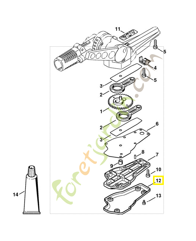 Plaque protection 4230-641-6601. Pièce de rechange Sithl / Vicking