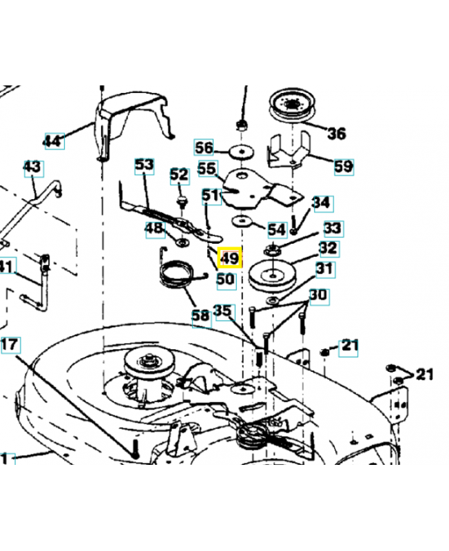 Kit support 42" 532151785 husqvarna