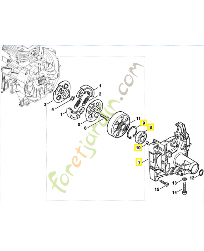 Carter d'accouplement 4147-160-0615. Pièce de rechange Sithl
