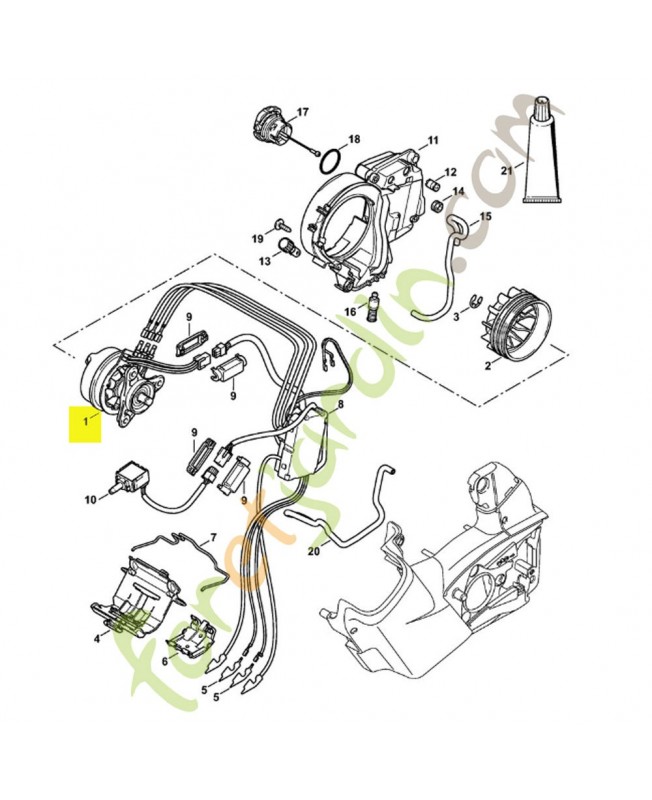 Moteur electrique Stihl ref.  1252-600-0200