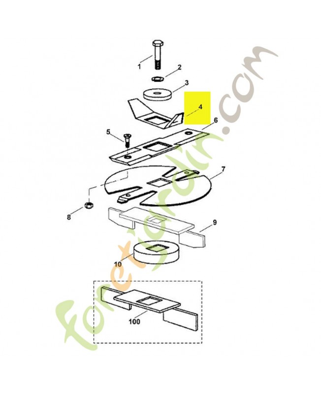 Cout. pre-broy ge 345/gb 350 référence 6000-702-0320
