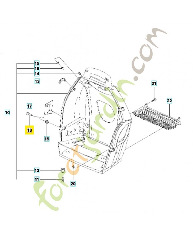 Commande starter 537215701. Pièce de rechange Husqvarna