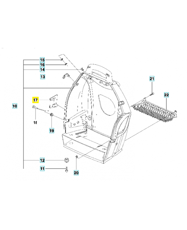 Couvercle 537117301. Pièce de rechange Husqvarna Couvercle 537117301. Pièce de rechange Husqvarna