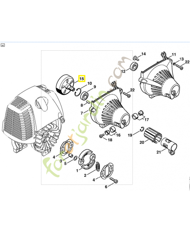 Cloche embrayage référence 4180-160-2900 stihl