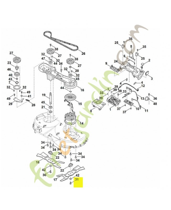Vis à six pans din933-m8x20-10.9Vis à six pans stihl ref. 9008-348-1800
