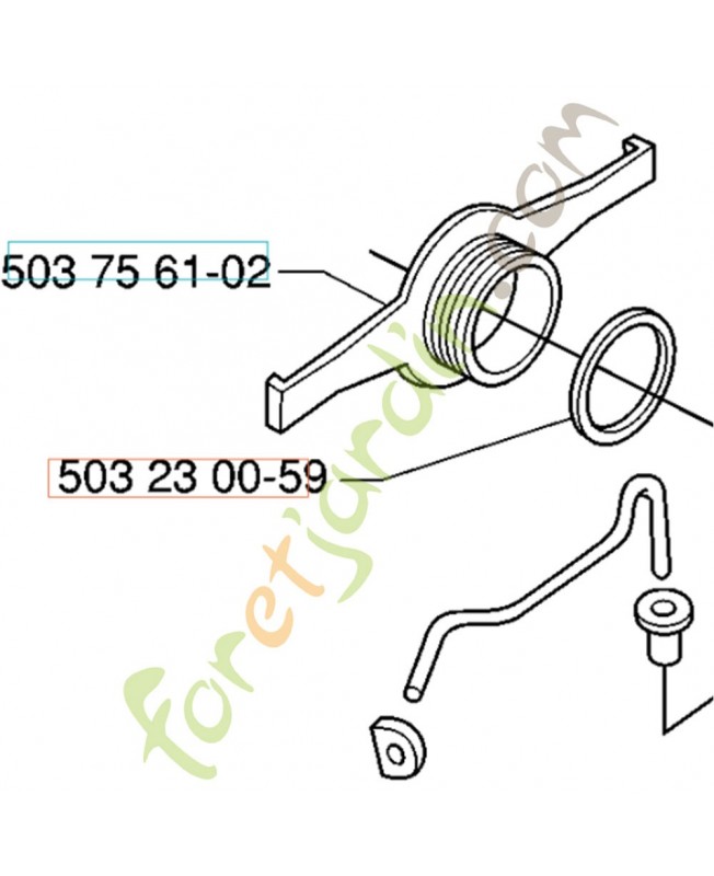 Rondelle 503230059. Pièce de rechange Husqvarna